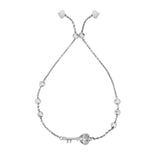 Sterling Silver Key Heart Friendship Bracelet